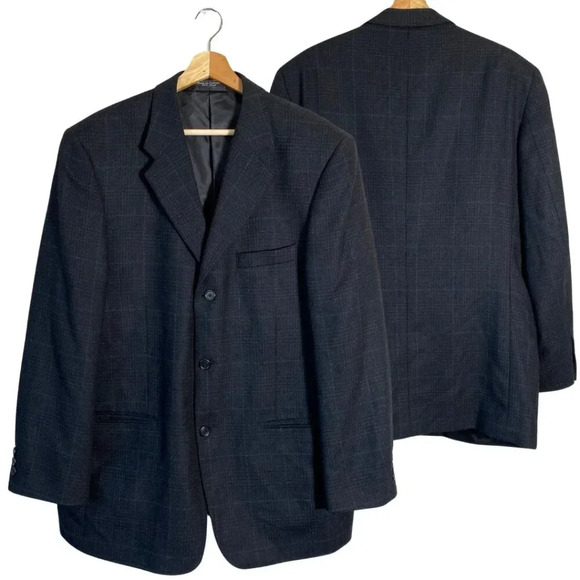 Palo Savino Wool Cashmere Sutton Sport Coat Dinner Jacket Blazer Men's 42R Gray - Picture 1 of 16